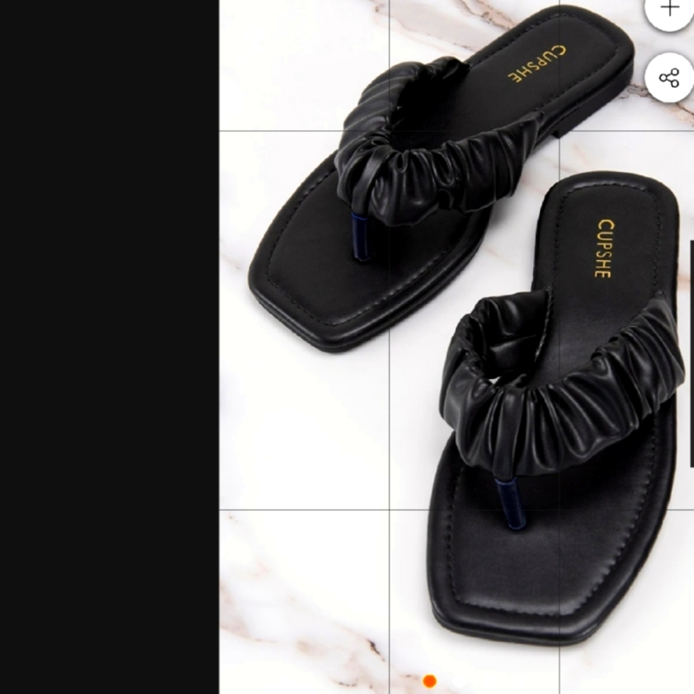 New black sandals